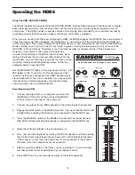 Предварительный просмотр 16 страницы Samson MDR MDR 6 Owner'S Manual