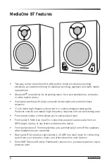 Предварительный просмотр 8 страницы Samson MEDIAONE BT3 Owner'S Manual