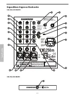 Предварительный просмотр 44 страницы Samson PORTABLE PA SYSTEM EXL250 Owner'S Manual