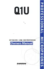 Samson Q1U Owner'S Manual preview