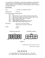 Предварительный просмотр 4 страницы Samson RB2030 Owner'S Manual And Installation Manual