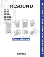 Preview for 1 page of Samson Resound RS10 Owner'S Manual