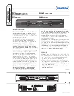 Preview for 1 page of Samson SERVO 600 Specification