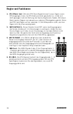 Предварительный просмотр 36 страницы Samson SM10 Owner'S Manual