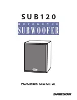 Предварительный просмотр 1 страницы Samson SUB 120 Owner'S Manual