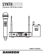 Samson SynthSeven Owner'S Manual preview