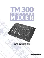 Preview for 1 page of Samson TM300 Owner'S Manual