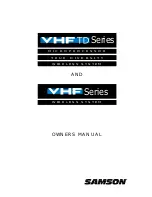 Samson VHF Series Owner'S Manual preview