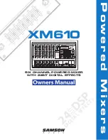 Samson Xm 610 Owner'S Manual preview