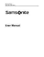 Preview for 1 page of Samsonite SMS-09B1 User Manual