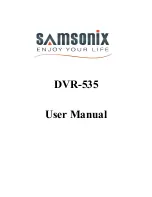 Предварительный просмотр 1 страницы SAMSONIX DVR-535 User Manual