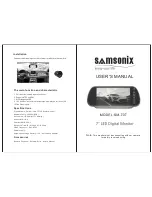 Preview for 1 page of SAMSONIX SM-707 User Manual