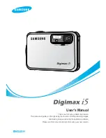 Samsung 120552 - Digimax i5 5MP Digital Camera User Manual preview