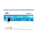 Samsung 191T - SyncMaster 19" LCD Monitor (Spanish) Manual Del Usuario preview