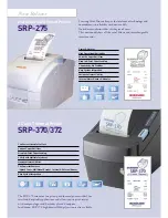 Предварительный просмотр 4 страницы Samsung 2 COLOR THERMAL PRINTER SRP-275 Brochure & Specs