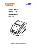 Samsung 2 COLOR THERMAL PRINTER SRP-275 Service Manual предпросмотр