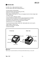 Предварительный просмотр 6 страницы Samsung 2 COLOR THERMAL PRINTER SRP-275 User Manual