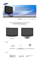 Preview for 2 page of Samsung 2032MG Quick Start Manual