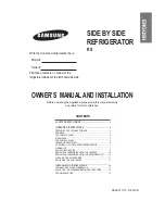 Preview for 1 page of Samsung 20NAMS Owner'S Manual And Installation