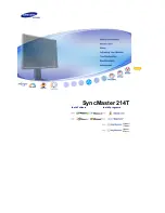 Samsung 214T - SyncMaster - 21.3" LCD Monitor Owner'S Manual preview