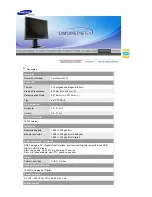 Preview for 73 page of Samsung 214T - SyncMaster - 21.3" LCD Monitor (Spanish) Manual Del Usuario