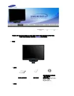 Preview for 10 page of Samsung 215TW - SyncMaster - 21" LCD Monitor (Korean) User Manual