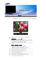 Preview for 27 page of Samsung 215TW - SyncMaster - 21" LCD Monitor (Korean) User Manual