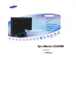 Preview for 1 page of Samsung 220WM - SyncMaster 22" LCD Monitor Owner'S Manual