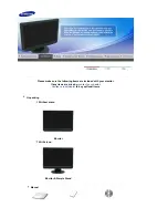 Preview for 12 page of Samsung 220WM - SyncMaster 22" LCD Monitor Owner'S Manual