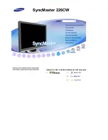 Preview for 1 page of Samsung 226CW - SyncMaster (Spanish) Manual Del Usuario