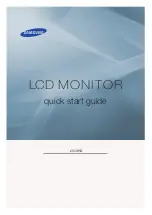 Samsung 2333HD - SyncMaster - 23" LCD Monitor Quick Start Manual предпросмотр