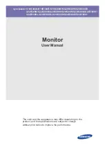 Preview for 1 page of Samsung 24" S24B300HL Series 3 LED Monitor User Manual