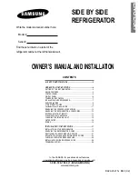 Samsung 24KLDW Owner'S Manual And Installation preview