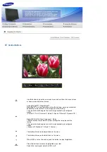 Preview for 36 page of Samsung 275T - SyncMaster - 27" LCD Monitor User Manual