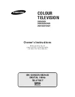 Preview for 1 page of Samsung 29Z4 Owner'S Instructions Manual