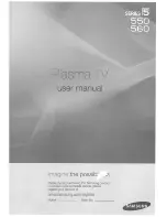 Preview for 1 page of Samsung 305PN50550 User Manual