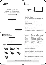 Предварительный просмотр 1 страницы Samsung 320BX Quick Setup Manual