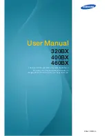 Samsung 320BX User Manual предпросмотр