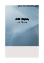 Предварительный просмотр 1 страницы Samsung 320MXN - SyncMaster - 32" LCD Flat Panel Display User Manual