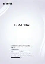 Preview for 1 page of Samsung 32TE40F E-Manual