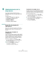 Preview for 42 page of Samsung 3561ND - B/W Laser Printer Manual Del Usuario