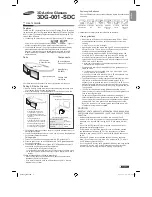 Предварительный просмотр 1 страницы Samsung 3DG-001-SDC User Manual