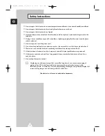 Preview for 2 page of Samsung 3WAY COMBINATIONTELEVISION Owner'S Instructions Manual