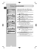 Preview for 16 page of Samsung 3WAY COMBINATIONTELEVISION Owner'S Instructions Manual