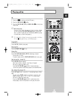 Preview for 53 page of Samsung 3WAY COMBINATIONTELEVISION Owner'S Instructions Manual