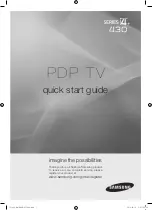 Preview for 1 page of Samsung 4 Series Quick Start Manual