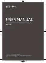 Preview for 1 page of Samsung 4 Series User Manual