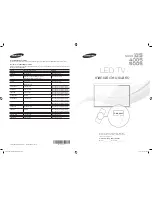 Предварительный просмотр 1 страницы Samsung 4005 Series User Manual