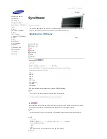 Предварительный просмотр 140 страницы Samsung 400DX - SyncMaster - 40" LCD Flat Panel Display Owner'S Manual