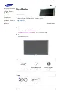 Preview for 11 page of Samsung 400DXn - SyncMaster - 40" LCD Flat Panel Display (Spanish) Manual De Usuario